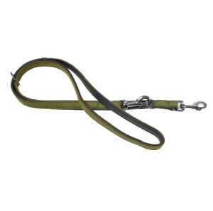 futterscheune.live® Filz-Leine LIEBLINGSSTÜCK Olivgrün Leder unterlegt 2m 22mm Hunde