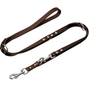 futterscheune.live® Leine FÜHRLEINE BASIC 200cm Fettleder für Hunde