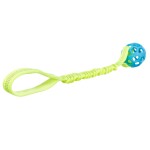 TRIXIE Wurfspielzeug Bungee Tugger mit Ball TPR Ø 7 cm 48cm sortiert für Hunde