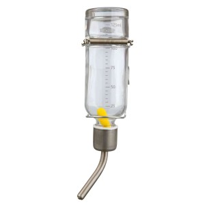 TRIXIE Zubehör Glastränke mit Schwimmer 125-500ml für Kleintiere