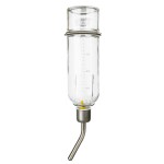 TRIXIE Zubehör Glastränke mit Schwimmer 125-500ml für Kleintiere