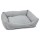 BEEZTEES Hundebett X-Cross Puppy 60cm Grau/Mintgrün angenehm weich für Hunde