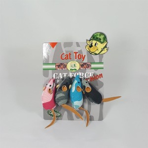 Karlie Spielzeug CAT FORCE Mäuse 6cm 4er Pack farblich sortiert für Katzen