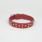 Savelli-Pet Halsband feinstes Echtleder mit Nieten ca.39,5cm - 48,5cm für Hunde