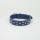 Savelli-Pet Halsband feinstes Echtleder mit Nieten ca.39,5cm - 48,5cm für Hunde