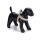 BEEZTEES Geschirr Designed by Lotte VELURA Samt S 52cm - 62cm Grau für Hunde