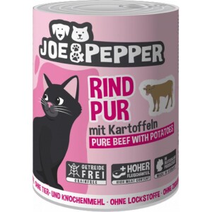 PRO PET Nassfutter JOE & PEPPER Rind Pur & Kartoffel für Katzen 1 x 400g