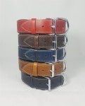 Savelli-Pet Halsband Echtleder Knochenprägung...