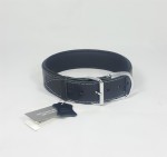 Savelli-Pet Halsband Echtleder Knochenprägung Softpad ca.41 - 51cm für Hunde