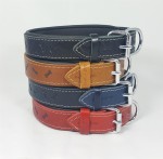 Savelli-Pet Halsband Echtleder Knochenprägung...