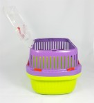 Transportbox Kunststoff Öffnung oben 28 x 22 x 21cm Lila/Grün für Kleintiere