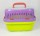Transportbox Kunststoff Öffnung oben 28 x 22 x 21cm Lila/Grün für Kleintiere