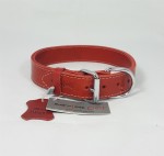 Savelli-Pet Halsband Echtleder doppelt verstellbar ca.34...
