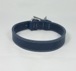 Savelli-Pet Halsband Echtleder doppelt verstellbar ca.34 - 42cm für Hunde
