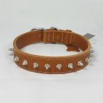 Savelli-Pet Halsband feinstes Echtleder mit Nieten...