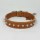 Savelli-Pet Halsband feinstes Echtleder mit Nieten ca.37,5cm - 45,5cm für Hunde