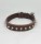 Savelli-Pet Halsband feinstes Echtleder mit Nieten ca.37,5cm - 45,5cm für Hunde