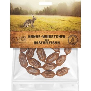 O´ CANIS Snack HUNDE-WÜRSTCHEN 100% Hasenfleisch getreidefrei 100g für Hunde