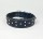 Savelli-Pet Halsband Echtleder Softpad Swarovski Steinen ca.41 - 51cm für Hunde