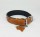 Savelli-Pet Halsband Echtleder Softpad Swarovski Steinen ca.41 - 51cm für Hunde