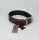 Savelli-Pet Halsband Echtleder Softpad Swarovski Steinen ca.41 - 51cm für Hunde