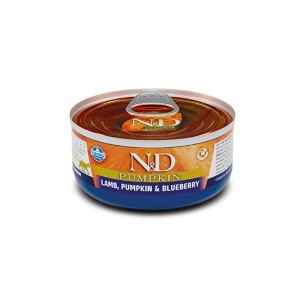 FARMINA Nassfutter N&D Pumpkin LAMM & HEIDELBEERE 70g für Katzen