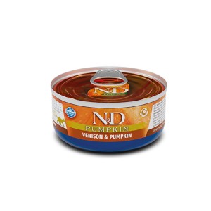FARMINA Nassfutter N&D Pumpkin HIRSCH & KÜRBIS 70g für Katzen