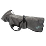 TRIXIE Zubehör Bademantel grau XS - XL Frottee für Hunde