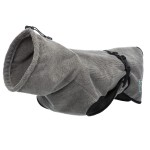 TRIXIE Zubehör Bademantel grau XS - XL Frottee für Hunde