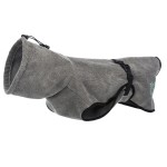 TRIXIE Zubehör Bademantel grau XS - XL Frottee für Hunde