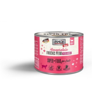 MACS Nassfutter CAT Mono frisches PFERD für Katzen 100% Pferd