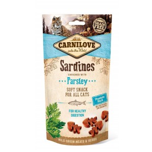 CARNILOVE Leckerlie SOFT-SNACK oder CRUNCHY-SNACK getreidefrei 50g für Katzen