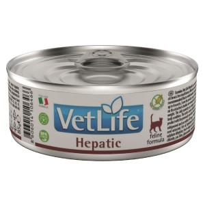 FARMINA Nassfutter VET LIFE NATURAL DIET Hepatic Leberinsuffizienz 85g für Katzen