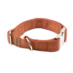 KOCH Halsband PREMIUM ALU-KLICK mit Kennfäden 40mm L und XL gepolstert für Hunde