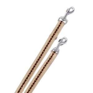 KARLIE Nylonleine SOFT FÜHRLEINE Knochenmotiv 1m-2m Beige für Hunde