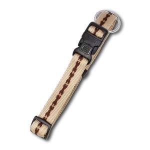 KARLIE Nylonhalsband SOFT HALSBAND Knochenmotiv beige für Hunde