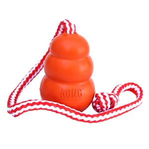 KONG® Spielzeug DOG AQUA mit Kordel Größe M - L  für Hunde