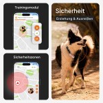 WEENECT Sicherheit kleinste GPS-Tracker XS mit 1-Sek-Live Tracking für Hunde