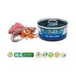FARMINA Nassfutter N&D Ocean THUNFISCH TINTENFISCH & GARNELE 1 x 70g für Katzen