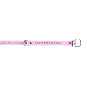 TRIXIE Halsband Fashion XS - M Strass 16 - 47cm rosa-weiß für Hunde