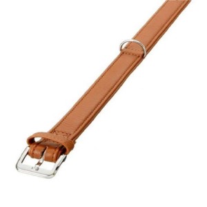 KARLIE Halsband NORDIC Hirschleder Farbe MARRON 40mm 65cm für Hunde