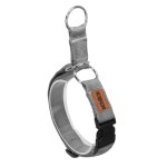 KOCH Halsband NYLON-KLICK-ZUGHALSBAND UNI Grau gepolstert...