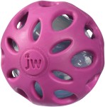 JW PET Spielzeug Crackle Heads Ball Kautschuk sortiert S-L für Hunde