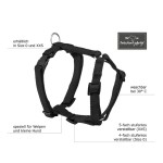 KOCH Geschirr Nylon MINI-Geschirr 10mm Size 0 für Hunde