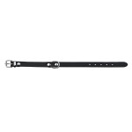 TRIXIE Halsband Basic XS-XL Leder schwarz für Hunde