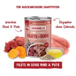 SANABELLE Nassfutter Filets in Soße RIND und PUTE...