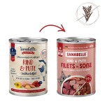SANABELLE Nassfutter Filets in Soße RIND und PUTE getreidefrei für Katzen