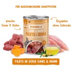 SANABELLE Nassfutter Filets in Soße GANS & HUHN...