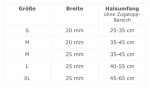 Koch Halsband ZUGSTOPP Klickverschluss hochwertiges Nylon petrol S-XL für Hunde