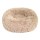 SAGAFLOR Bett AZOONA Kuschelbett Leila Polyester BEIGE Ø 40 - 80cm für Hunde